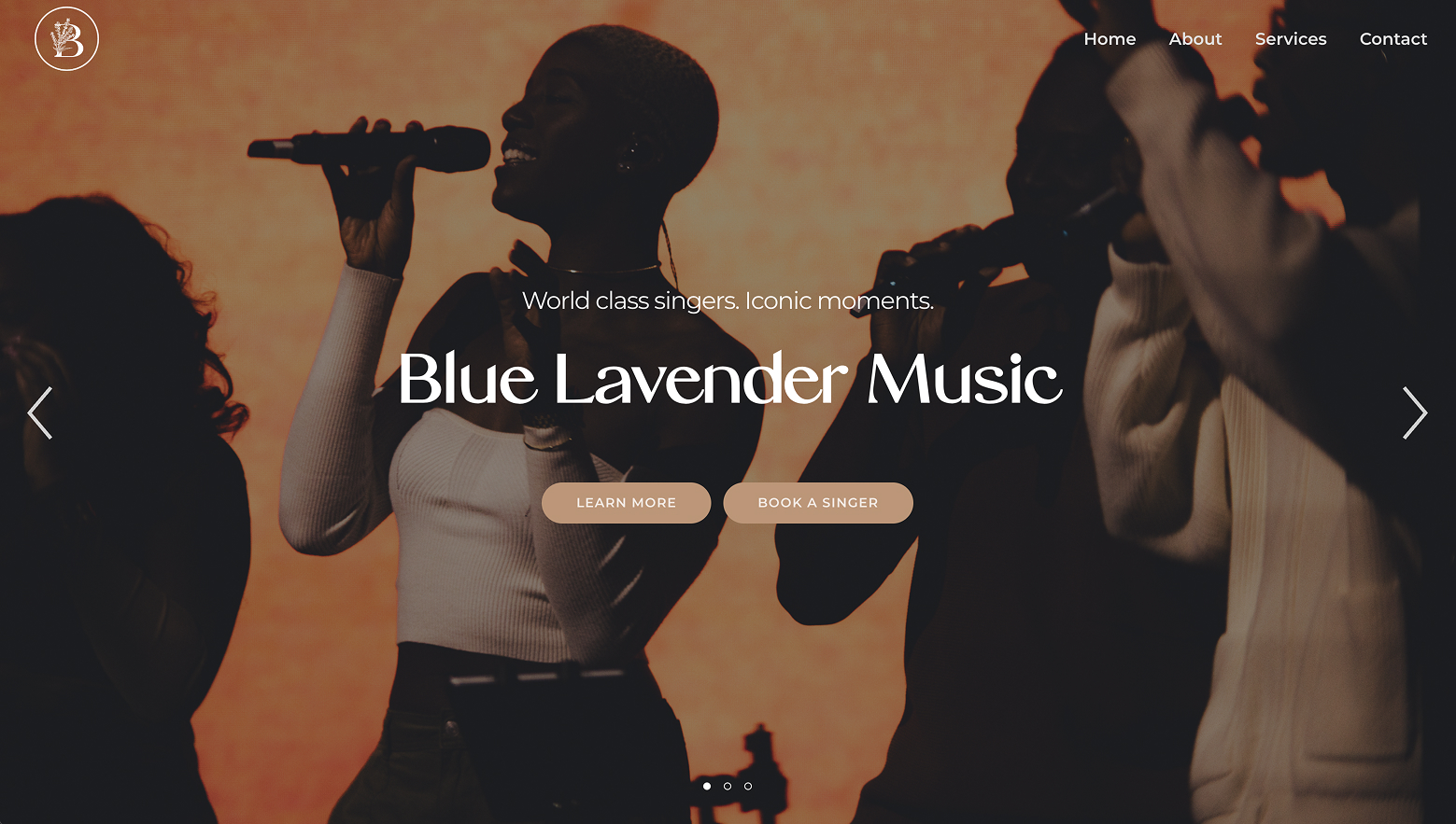 Blue Lavender Music website